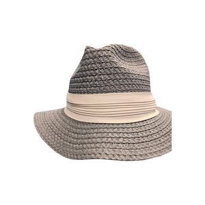 Pedigree Gray Woven Straw Hat Mens Size Medium